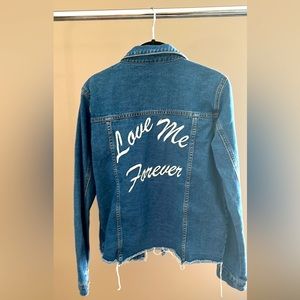 Love me Forever Denim jacket (large)